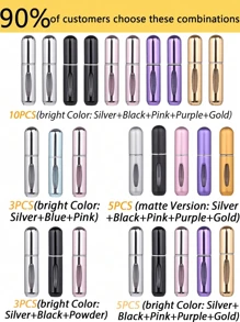 5/3 buc recipient atomizor parfum reîncărcabil mini, reîncărcabil de parfum de călătorie de 5 ml, sticle de parfum reîncărcabile de călătorie, dozator de îmbuteliere cu spray de parfum de călătorie, 1/2/4/10/20 buc mini atomizor portabil de parfum reîncărcabil, spray de parfum reîncărcabil, carcasă cu pompă de reumplere pentru călătorii și ieșiri, provizii de vacanță, camping, accesorii esențiale de vacanță pentru femei, parfum pentru bărbați