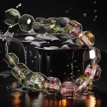 60 Peças de Contas de Vidro Brilhantes Coloridas Prateadas, Pulseira Feita à Mão DIY, Colar, Jóias, Acessórios de Cabelo, Encantos de Bolsa/Telefone