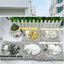 1 Set Cute Realistic Cat Bamboo Charcoal Air Purifier (Cat Tax), Realistic Cat Figurine, Purifies Air And Removes Formaldehyde, Adorable Home Decor, Healing Spiritual Ornament, Emotional Decor, Adds Fun To The Home - Multicolor - View 2
