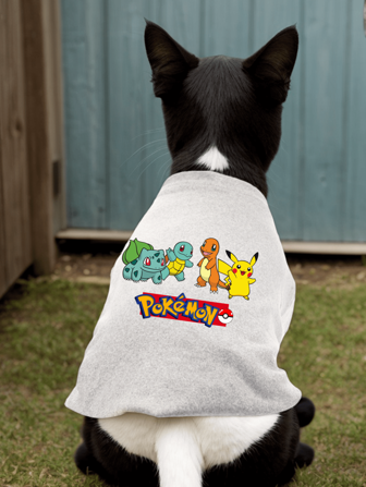 pokemon 1PC Pet Printed Vest, Pet Clothes, Pikachu Printed Thin Cat And Dog Vest