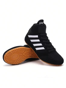 Zapatos de boxeo para hombres, zapatos de lucha profesional, zapatos de entrenamiento de artes marciales y acondicionamiento físico, zapatillas deportivas de media caña