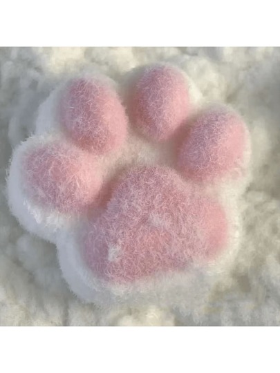 1PC Taba Squishy,Cat Paw Squishy Toys,Cat Paw Squeeze Toys,Cute Kawaii Fufu Squishies,Sticky Squishy Cat Paw Fur Ball,Jelly Kitty Paw Squishy Funny Fidget Toys Novelty Things Suitable Random