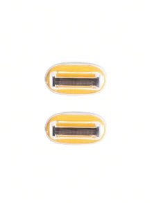 Maquinilla de afeitar para mujeres de color amarillo, que incluye afeitadora para axilas, piernas y área del bikini, afeitadora portátil, maquinilla de afeitar manual amarilla, cuchilla de afeitar manual para el área del bikini de mujeres, con cuchillas de 5 capas, cabezal de afeitadora reemplazable de acero inoxidable de color amarillo, accesorios de viaje (mango + cabezal + estuche de almacenamiento) adecuado para viajes de verano, viajes, traslados, trabajo, estudiantes universitarios, damas, regalos para hermanas, niñas y amigas