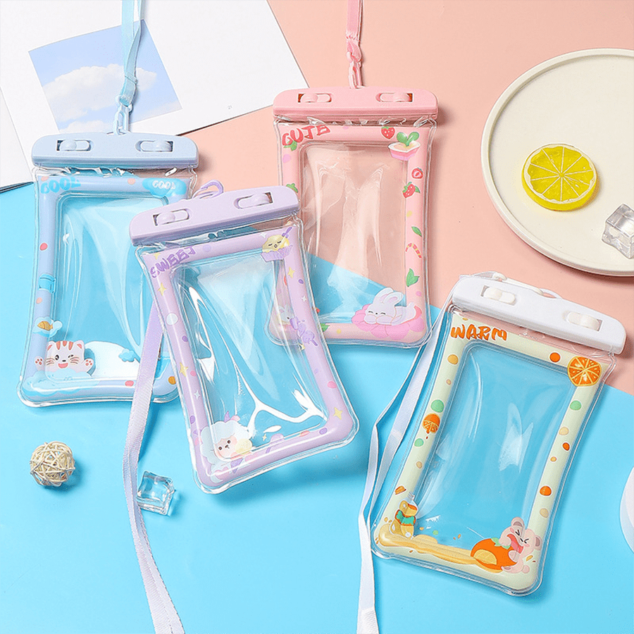 1pc/2pcs/4pcs Waterproof Dry Bag, Touchscreen Phone Bag, Floating Pouch For Beach, Swimming Pool, Outdoor Activities, Photography