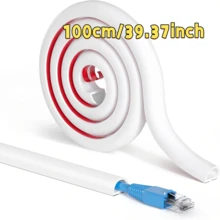 柔性自粘电缆保护套，隐藏式，橱柜/桌子、电视墙、家居装饰隐形电缆管道的电缆管理 - 彩色 - 查看 7