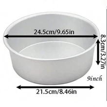 1pc Multi-Size Non-Stick Chiffon Cake Pan, Aluminum Alloy Material, Easy Release, Suitable For Family And Friends Gathering