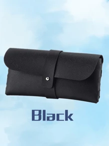 1 Stück personalisierte Lederbrillenbox, PU-Leder Brillenetui, tragbare Sonnenbrillen Tasche mit individuellem Namen oder Logo