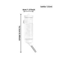 小型宠物自动喂食饮水机，大容量水瓶和食碗二合一设计，适合仓鼠、金毛熊、松鼠等小型宠物，有白色、粉色和蓝色可供选择