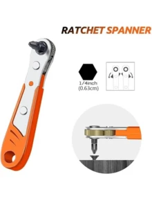 20pcs/Set Mini Ratchet Wrench Right Angle Phillips 36 Teeth Magnetic Screwdriver For Difficult Spaces With 1/4 Inch Drive High Torque Offset Screwdriver And Bit - Multicolor - View 3