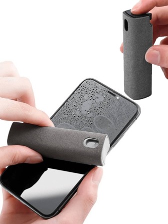 1pc Schermreiniger, Schermreiniger Spray Voor Alle Telefoons, Laptop En Tabletschermen, Twee In Een Spray En Microvezeldoek Accessoires, Keuken