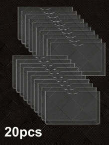 20 pezzi/10 pezzi/5 pezzi Custodie verticali e orizzontali in PVC impermeabile - spesse, morbide e trasparenti, adatte per carte di sicurezza sociale, tessere sanitarie e carte di credito, stile boho
