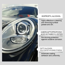 Car Headlight Restoration Liquid, Car Headlight Polish Steam, Polymer Polishing Liquid, Headlight Renewal Agent, Car Lamp Renewal Spray, Transparent, Anti-UV, Easy To Use, Protection