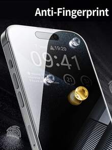 Yezodawee Bộ 2 miếng dán màn hình bảo mật tương thích với iPhone, bảo vệ toàn diện 360 độ, tương thích với iPhone 16 Pro (6.3 inch), kính cường lực chống trầy xước, chống nhìn trộm, độ cứng 9H, bảo vệ toàn diện 360 độ, hỗ trợ nhận diện khuôn mặt Face ID, cũng tương thích với iPhone 17 Pro Max/17 Pro/17 Air/17/16e (6.1 inch), 15 Pro Max/14 Plus/13 Pro, 12 Mini, Xs Pro Max - 2 cái - Xem 3