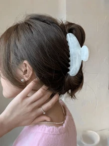 1/3 pinzas para el cabello de onda de agua de gran tamaño, con efecto ombré, de 11 cm, elegantes y minimalistas de alta calidad, accesorios versátiles para el cabello adecuados para uso diario, informal, de fiesta, trabajo, vacaciones, lavado de cara, maquillaje y combinación con atuendos (rosa, blanco, azul)
