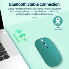 兼容 iPad 和 Surface Pro 的无线蓝牙鼠标，适用于 iMac 笔记本电脑的无线蓝牙电脑鼠标，小巧便携，适合旅行，圣诞/新年礼物 (2026) - 彩色 - 查看 2