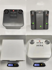 1个音箱+2个麦克风，配备4种LED滚动灯，适用于家庭电视、KTV、户外便携式卡拉OK无线蓝牙音箱，4英寸10W音箱、麦克风、音响一体机 - 彩色 - 查看 8