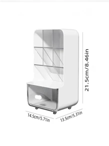 1pc Lightweight Diagonal Pen Holder - Multipurpose Desktop Organizer, Diagonal Pen Holder, Student Desk Stationery Storage Box, Bedroom, Dorm | Easy Insertion Setup, Space Saving