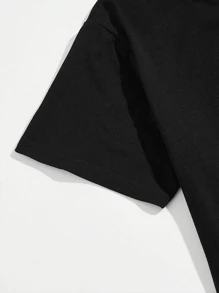 Maglietta a maniche corte con stampa cartoni animati, abbigliamento casual estivo da uomo