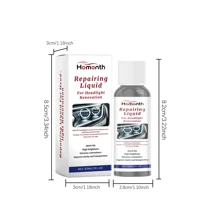 Car Headlight Restoration Liquid, Car Headlight Polish Steam, Polymer Polishing Liquid, Headlight Renewal Agent, Car Lamp Renewal Spray, Transparent, Anti-UV, Easy To Use, Protection
