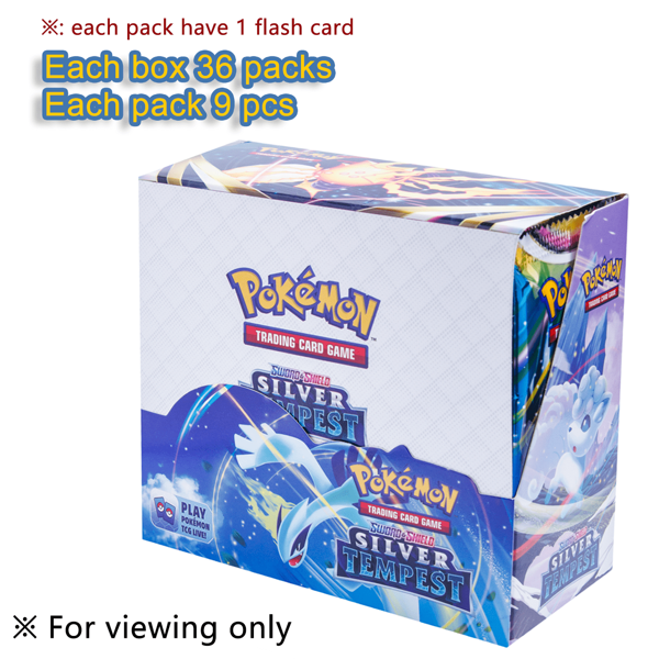 pokemon Carte Pokémon 324 pezzi della serie Sword & Shield (36 pacchetti per scatola), carte collezionabili, merchandising anime, piccolo regalo, regalo per le vacanze