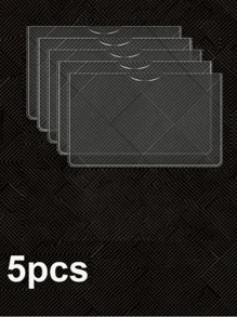 20 pezzi/10 pezzi/5 pezzi Custodie verticali e orizzontali in PVC impermeabile - spesse, morbide e trasparenti, adatte per carte di sicurezza sociale, tessere sanitarie e carte di credito, stile boho