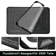 Jigsaw Puzzle Board 1000 Pieces, 32"X22" Storage With 6 Sorting Trays & Cover - 黑色 - 查看 5