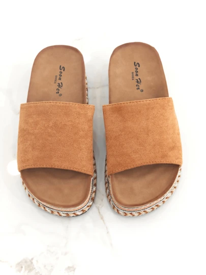  Revreal Women's Vintage Espadrille Platform Sandals – Open-Toe Slip-On Wedge With Suede Upper Bohemian Vacation Beach Home Outdoor Office Summer Sandals For Women