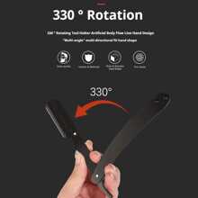 Straight Razor Set - Includes Black Stainless Steel Razor And 10 Blades, Barber Razor For Smooth Shaving And Beard Trimming, Throat Shaving For Precise Mustache And Beard Grooming, Smooth Shave For Barbers And Home Use