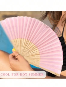 30/15/3件粉色丝绸木质折扇感谢卡套装（含礼品袋）、感谢卡、新娘竹制手持折扇、单身派对婚礼新娘送礼会装饰品、伴娘竹制手持折扇、单身派对拍照道具、伴娘礼物、婚礼装饰品、完美的婚礼礼物、单身派对装饰品和新娘送礼会配件、派对和活动的理想之选、完美的夏季配饰 - 彩色 - 查看 7