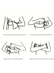 Seamless Invisible Bra, Made Of Biosilicone, Breathable Invisible Side Boob Tape, Thin Style For Summer