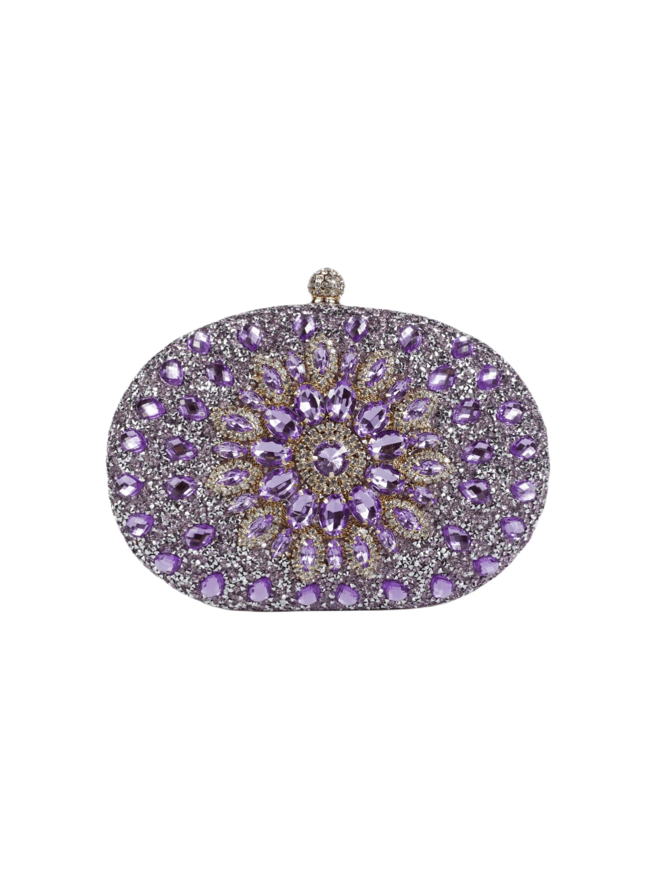 紫色闪钻镶向日葵钻手提包宴会包单肩斜跨单肩链条女包聚会活动晚礼服包礼服包钱包