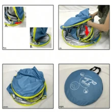 Luxury Portable Beach Tent, Suitable For 4-6 Years Old Children, Equipped With Rapid Open Sunshade Canopy And Water Play Tent, Convenient Storage, Camping Equipment - Multicolor - View 7