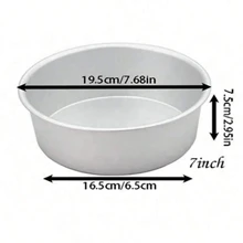 1pc Multi-Size Non-Stick Chiffon Cake Pan, Aluminum Alloy Material, Easy Release, Suitable For Family And Friends Gathering