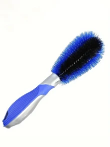 1支装汽车轮胎轮辋边缘清洁刷，卡车SUV车轮清洁刷，带塑料手柄，汽车细节清洁工具，汽车轮胎刷，黑色长毛轮胎清洁刷，汽车车轮清洁刷 - 彩色 - 查看 10