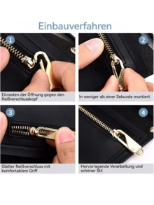 10pcs/4pcs Metal Zipper Pulls, 4 Types Of Replacement Zipper Sliders For Luggage, Jackets, Backpacks, Boots, Wallets, Coats - Multicolor - View 11