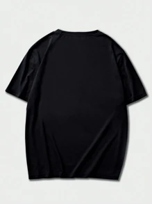 Maglietta a maniche corte con stampa cartoni animati, abbigliamento casual estivo da uomo