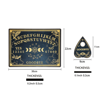 Ensemble de planche Ouija de sorcellerie, minimaliste et pratique, multifonctions