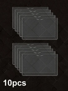 20 pezzi/10 pezzi/5 pezzi Custodie verticali e orizzontali in PVC impermeabile - spesse, morbide e trasparenti, adatte per carte di sicurezza sociale, tessere sanitarie e carte di credito, stile boho