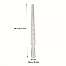 Ring Size Core Axis Measurement Tool Steel Ring Size Measurement Size Set - Rubber Jewelry Merchant Hammer Metal Finger Size Rod Wire Winding Ring Tool Jewelry Making Kit