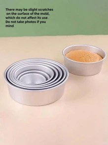 1pc Multi-Size Non-Stick Chiffon Cake Pan, Aluminum Alloy Material, Easy Release, Suitable For Family And Friends Gathering