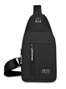 Men's Backpack Crossbody Shoulder Bag Fanny Pack - Black - View 5