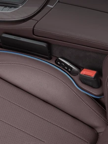 2pcs Car Seat Gap Filler With Storage Compartment, Seat Crevice Anti-Leakage Seal Strip, Universal Multi-Functional Car Seat Edge Gap Filler
