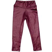 Calças Leggings Infantil Couro Fake 02 Ao 12 Nina Kid's