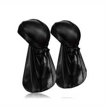 Men's & Women's Hair Care Kit - 2pcs 360 Degree Wave Brush - Silky Shine & Training, Curved Brush, Durag Cap Set, Durag Extra Long Tail