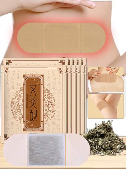 1/3/5/10/15/30片/包 蒸汽艾灸贴，艾灸热敷贴，自发热艾灸贴，家用子宫暖敷贴，宫颈及膝盖贴，婴儿暖敷贴，适用于全身，便携式