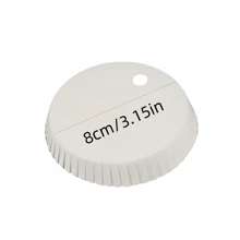 50/100/150pcs White Blank Hole Punch Lid Stackable Disposable Coffee Cup Lid