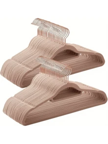 (Boss's Birthday, Big Price Reduction Promotion For 1 Day)Velvet Hanger With Rose Gold Swivel Hook, Non-Slip And Space-Saving, 0.2 Inches Thick, 17.1 Inches Long, Suitable For Coats, Shirts, Dresses, Pants And Ties - Multicolor - View 7