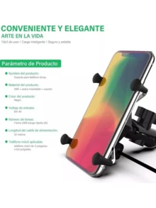 Base Soporte De Celular Para Moto Bicicleta Practico Ajustable  01477 - Negro - Ver 7