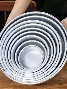 1pc Multi-Size Non-Stick Chiffon Cake Pan, Aluminum Alloy Material, Easy Release, Suitable For Family And Friends Gathering