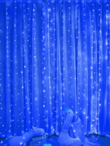 1 件 100/200/300 LED 窗帘灯串，瀑布灯，具有 8 种模式，USB 供电，带遥控器，仙女灯串非常适合婚礼、圣诞节和节日家居装饰、房间装饰、橱窗展示、花园、婚礼、新年、圣诞节、圣诞礼物、派对、卧室、墙壁、生日、仙女灯 - 彩色 - 查看 27